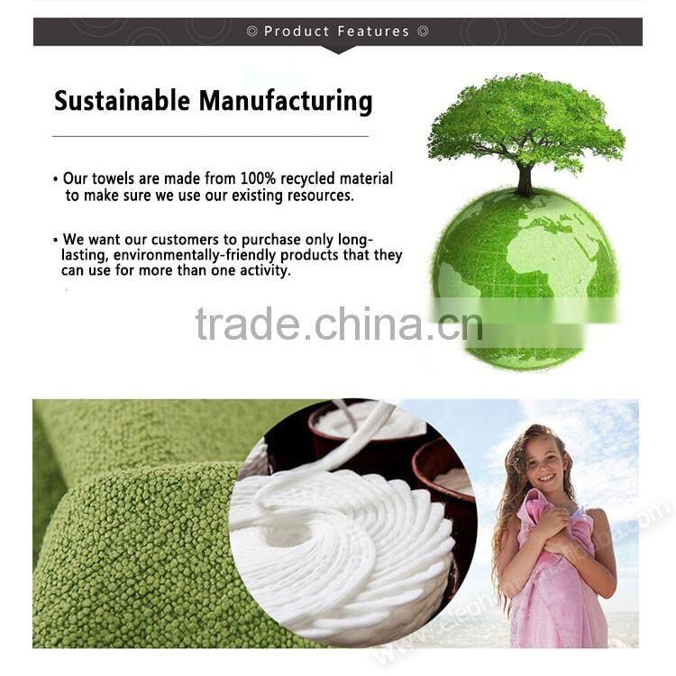 Made in recycled material printing fast drying microfiber antimicrobial yoga towel