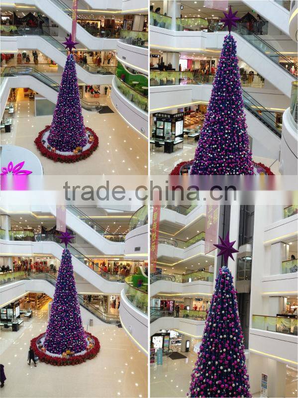 Fancy outside christmas decoration PVC trees