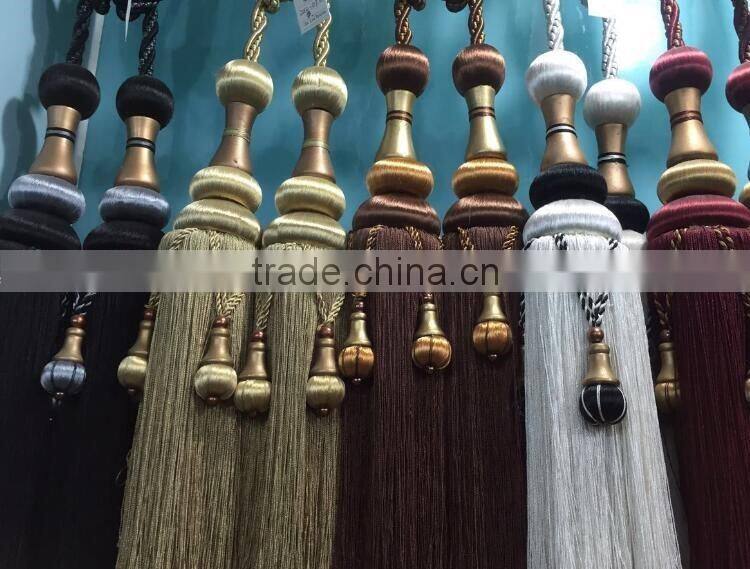 Alibaba china handmade beaded tassel rayon tieback