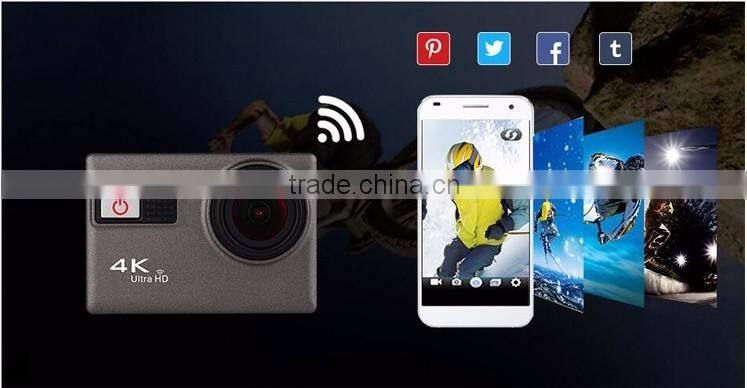F68 Ultra HD 2 Inch Screen 4K Viewing Angles 70-170 Degrees Adjustable Wi Fi With Gyro Stabilization Sport Action Camera