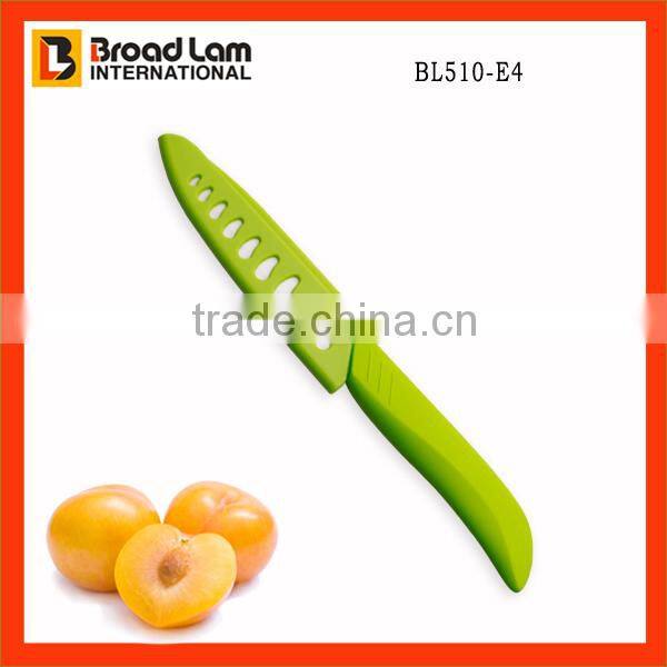 Utility Knife in 5 inch Ceramic blade Zirconia material White Blade with a PP Knife Sheath