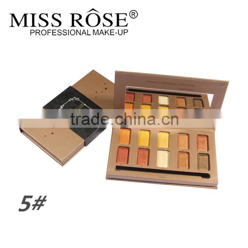 2016 Newest product professional Miss Rose make up eye shadow palette,Shining eye shadow