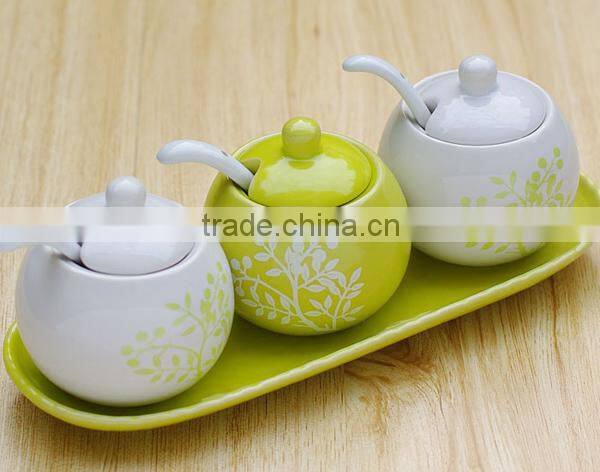 customize ceramic kitchen canister with ceramic holder