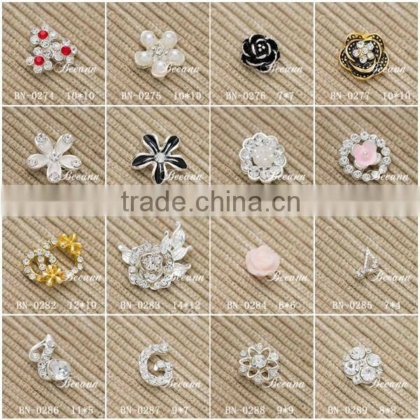 2016 Popular Factory Price 3D Finger Nail Decoration 3d Metal Nail Art , alloy nail art accessories