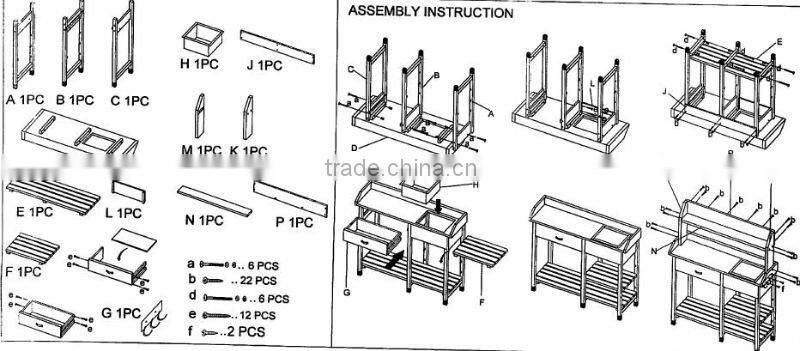 LEAFFY-Wooden Potting Table