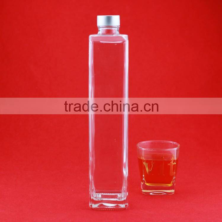 New design 1 liter liquor bottle glass carboy wholesale glass liquor bottles