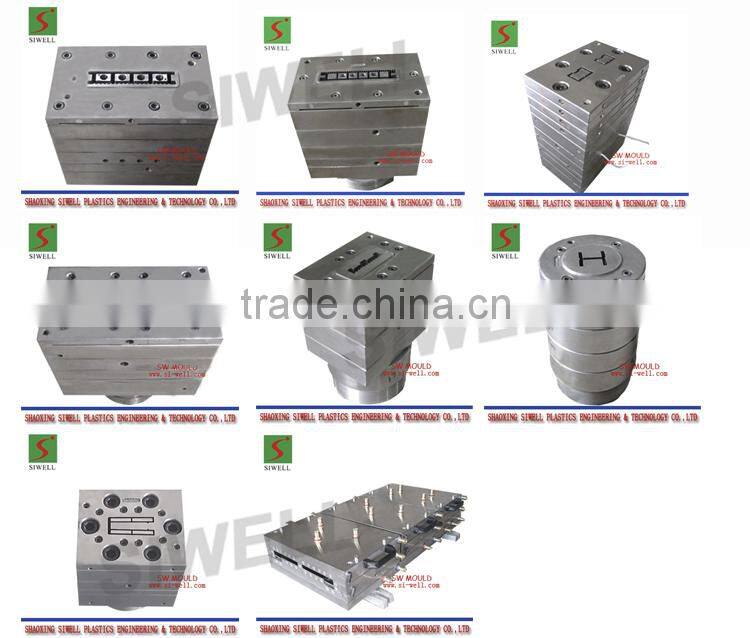 2016 hot sell PVC PE wood plastic garden WPC decking flooring profile extrusion mould/die tool