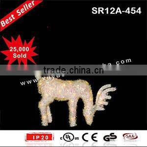 Large outdoor christmas reindeer light for yard decoration