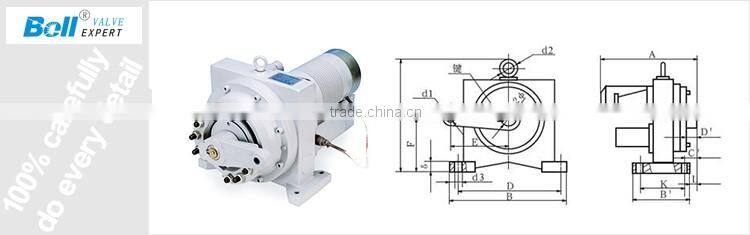GB quarter turn electric valve actuator for ball valve