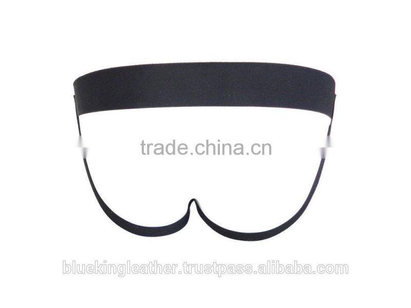 LAMBS LEATHER SPIKED BONDAGE JOCKS THONG BRIEFS Posing pouch