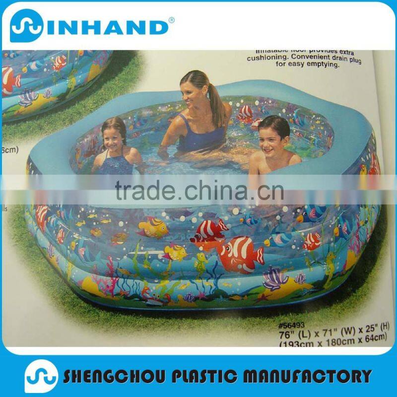 PVC inflatable swimming pool/pvc swimming family pool with pump/swim pool