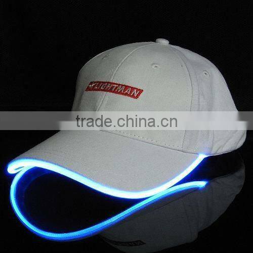 Promotional led fiber optic lighted hats