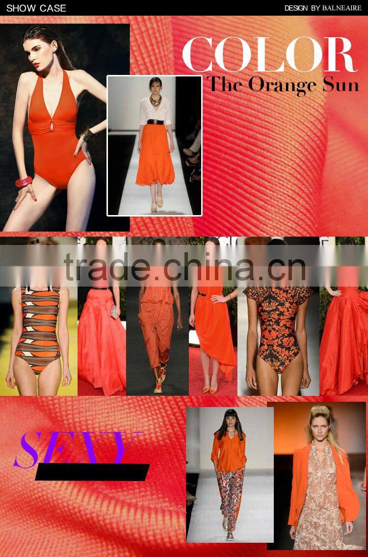 Balneaire new style women orange sexy one Piece Swimwear,wholesale plus size swimsuits