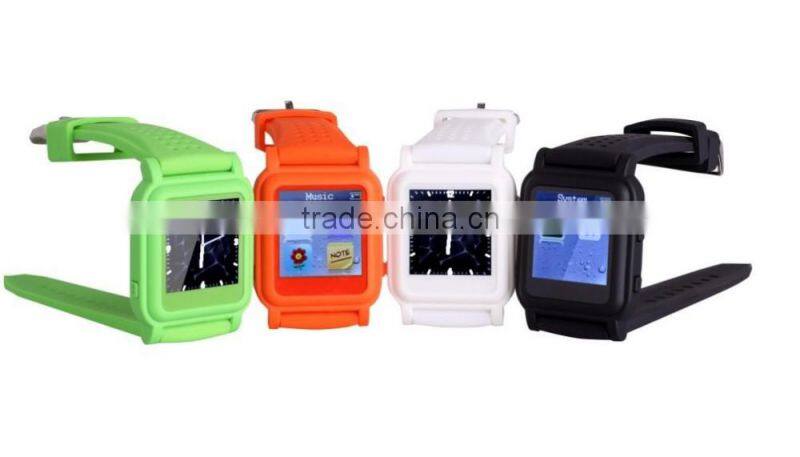 2015 new design Factory supply high quality Q998 MP4 WRISTWATVH with music and vedio player, e-book, stopwatch, calendar