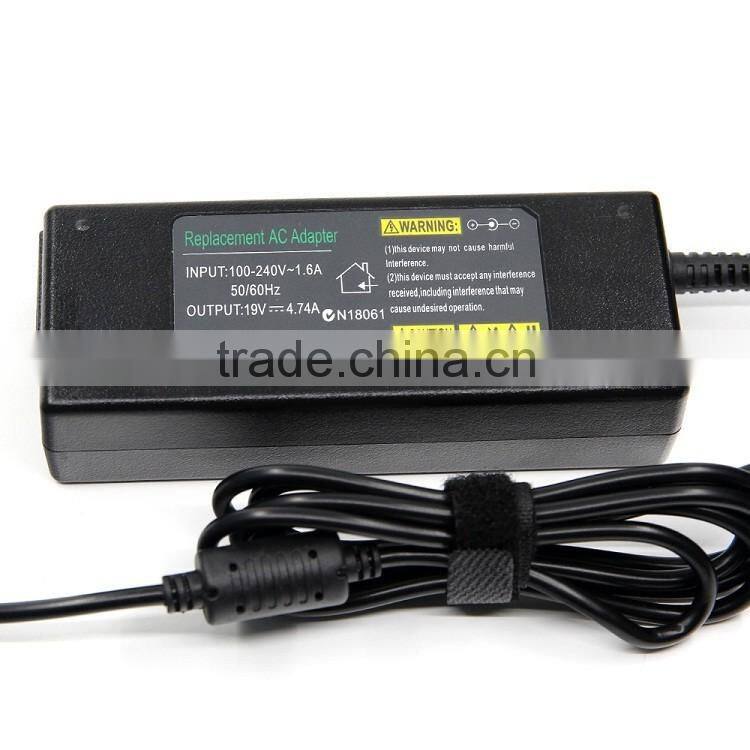 Factory Price 90W 4.74A Laptop AC Adapter 19V DC Power Adapter