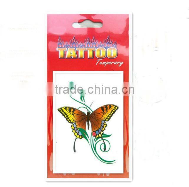 Customized watertransfer body art temporary tattoo sticker