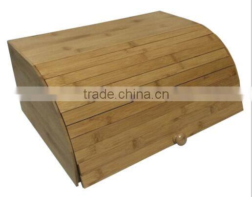 Totally bamboo durable and double large bread box for food storage