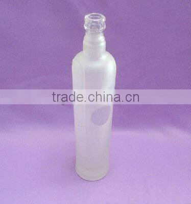 Modern crystal wine bottle