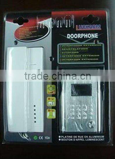 2015 luckarm new style unlock audio doorphone intercom system