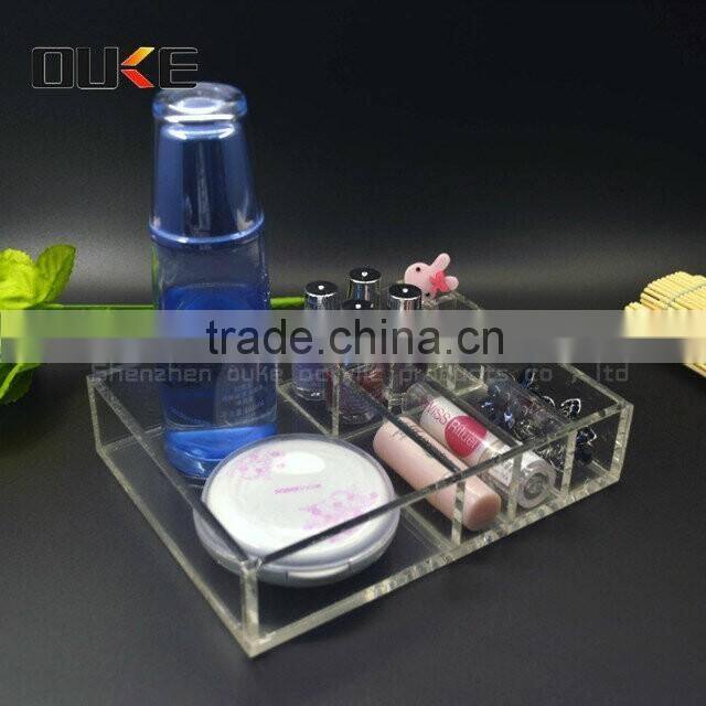 fashion design transparent acrylic makeup storage box