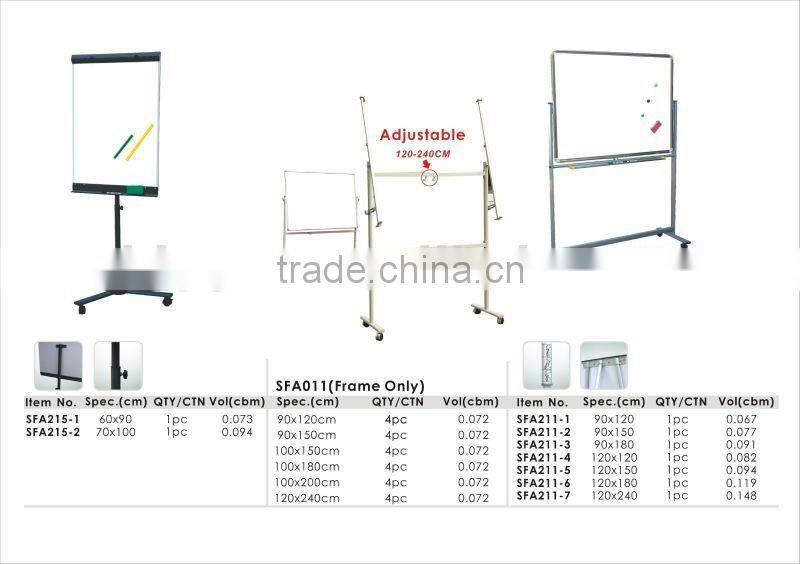 Hot Sale Flip Chart Board With Movable Stand/clip board with stand/stand writing board.