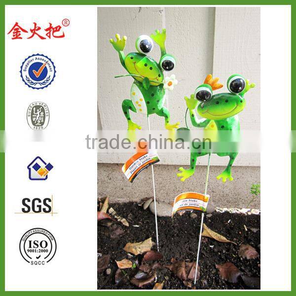 Ladybug Girl with Sunflowers Outdoor Metal Garden Stake