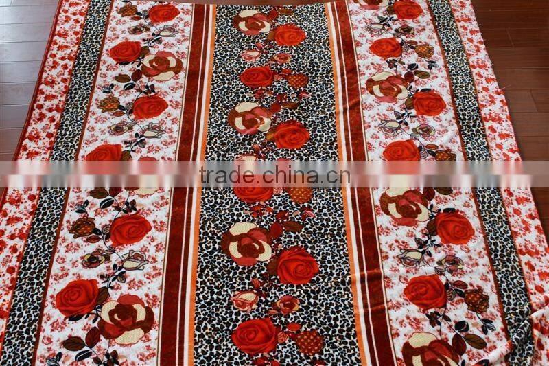 Soft warm polyester polar fleece blanket