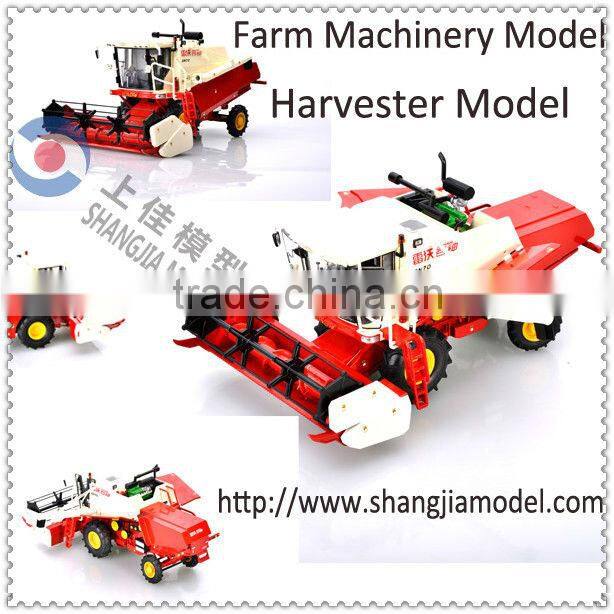 Die cast Harvester Model,Small Scale Metal Reaper Model,Farm Machinery Model Supplier
