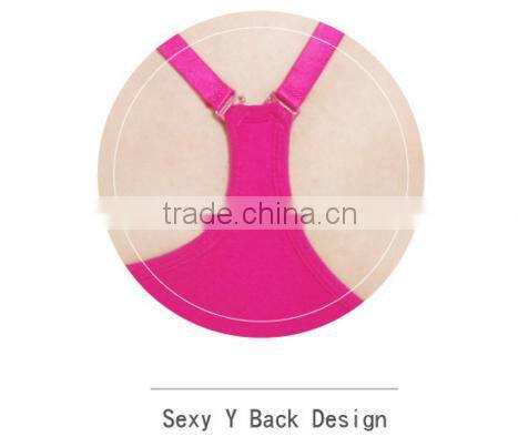 sexy woman wireless Y- back sports bra yoga wear girl sport seamless bra