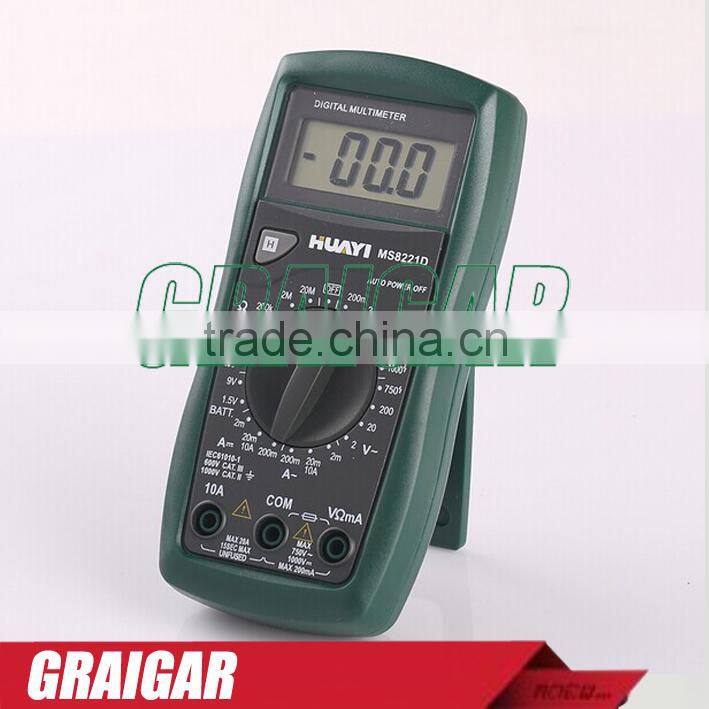 MS8221D Digital Multimeter Portable Electrical Instrument Voltage Current Resistance Tester