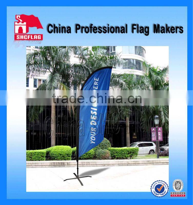Outdoor the advertising cheapest beach flag feather flag hardware