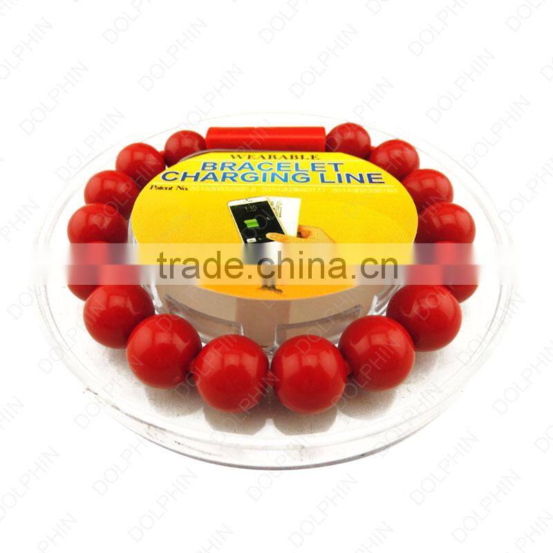 2016 The best Colorful USB cable Bracelet USB cable data transfer for Samsung etc