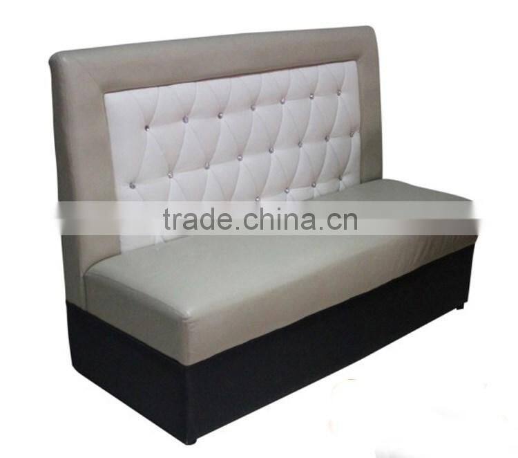 Modern furniture used for restaurant Button Tufted leather booths sofa