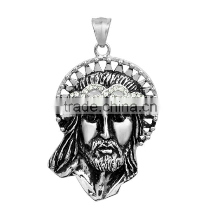 china factory american flag mask face skull pendants necklaces, best seller stainless steel casting skull biker pendants (HS-84)