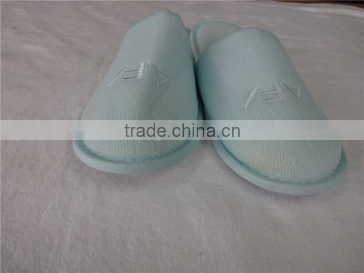 Polpular custom close toe personalized monogram hotel slippers