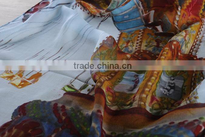 Fashion Custom Design Chiffon Shawl