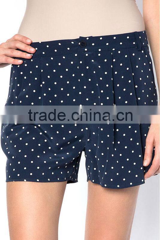 100%cotton hot summer fashion casual dot print female shorts