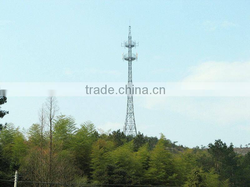 4 legged square telecom lattice angular tower