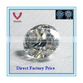 Brilliant Machine Cut Round 1.50mm White CZ Gold Star