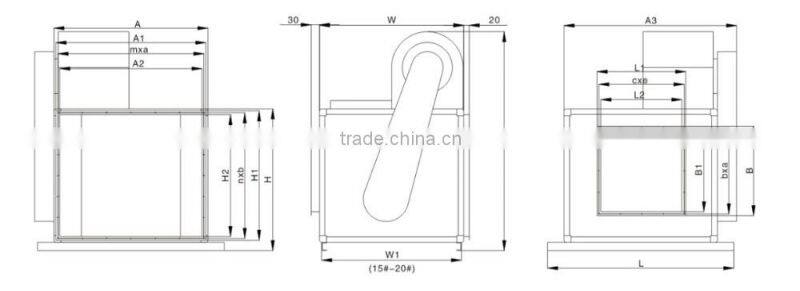 Taizhou Filter air cabinet/cabinet type centrifugal fan