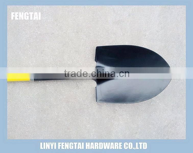 Plastic Grip Round Short Fiberglass Handle Shovel