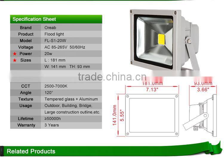 cob high quality 20w led star projector with CE Rohs