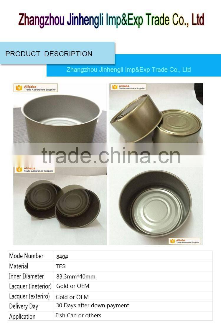 Factory round tin cans for food canning