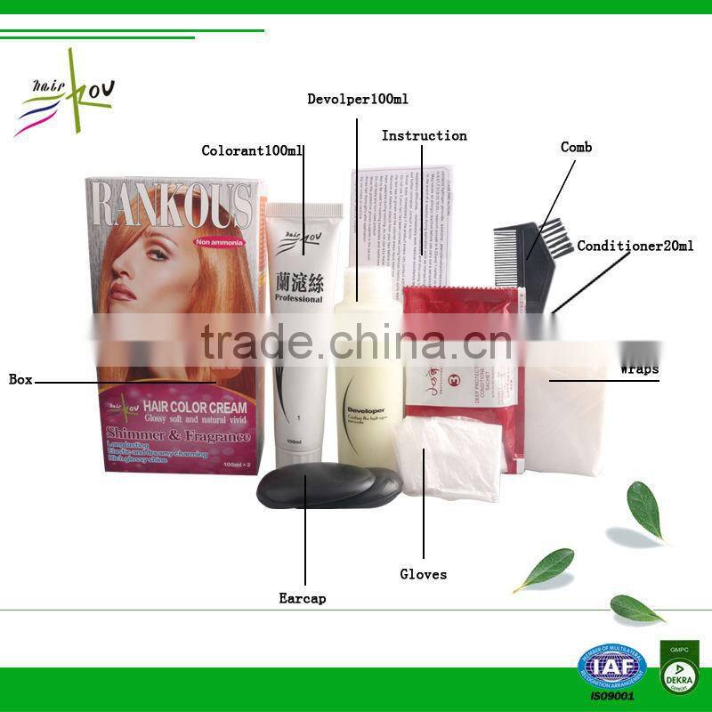 16 colors most popular fashion color hair dye