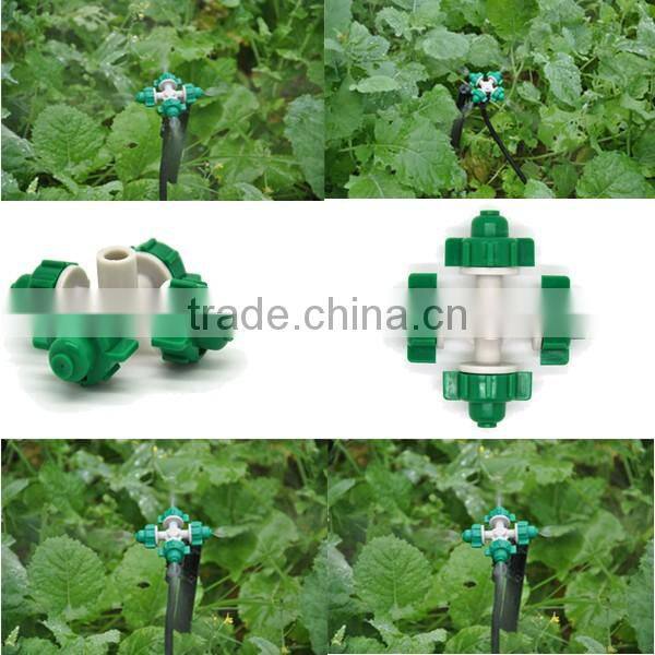 micro irrigation fogger system one/three/four/five outlet fogger for greenhouse mist irrigation