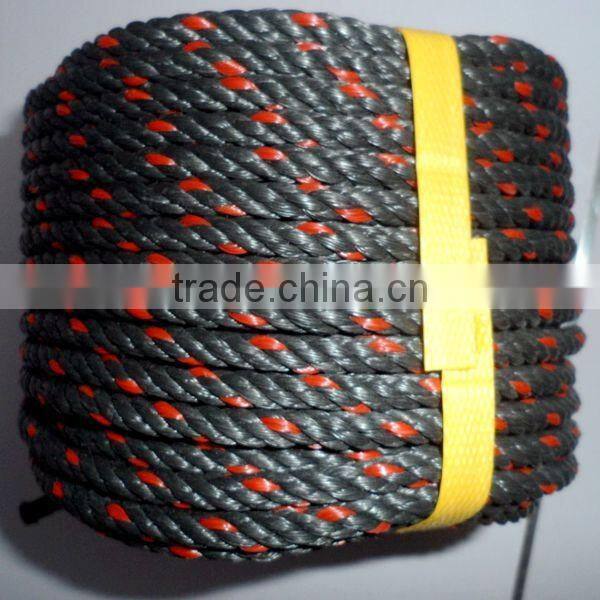 3 Strand 12mm Price Color Braided Twisted Yarn packing Nylon Ropes For Sale