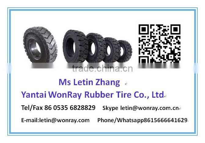 The lowest price best quality solid rubber tires press on solid tire for trailers 21x7x15