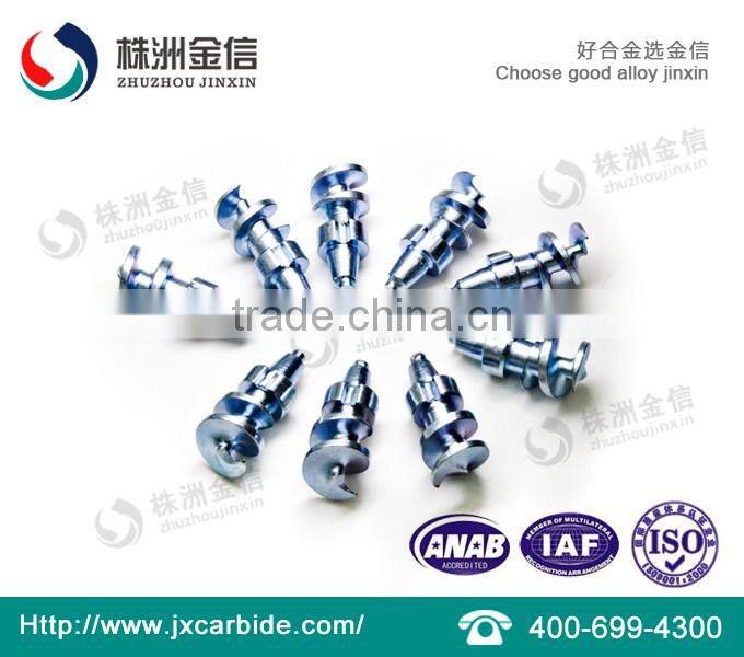 ZHUZHOU JINXIN winter studded tires Tungsten Carbide Car with truck tire studs gun JX9.0 install tools