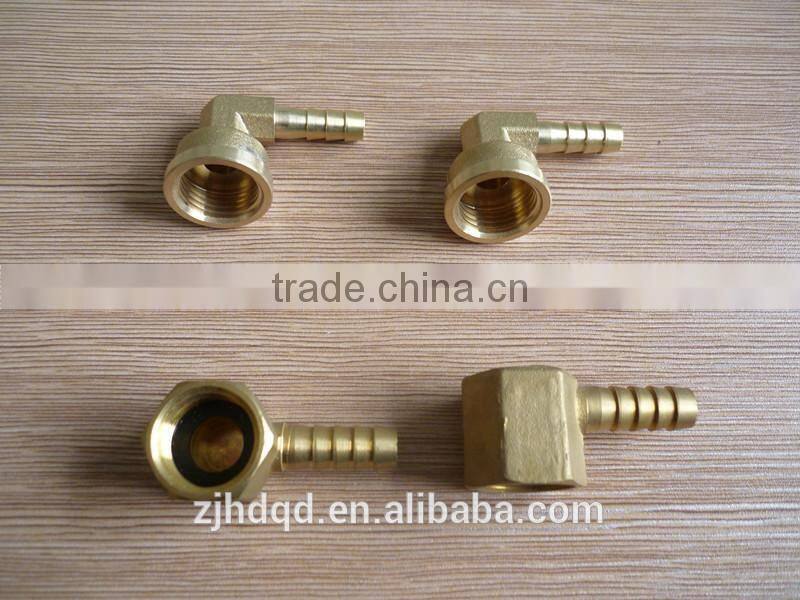 1/8''-1/2''x6/8/10/12 CNC brass female garden hose barb elbow pipe fitting