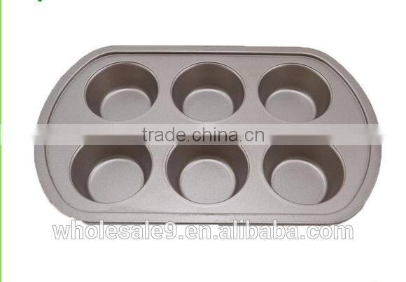hot sale 12 cups non-stick carbon steel muffin baking tray